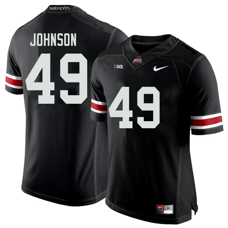 Men #49 Xavier Johnson Ohio State Buckeyes College Football Jerseys Sale-Black
